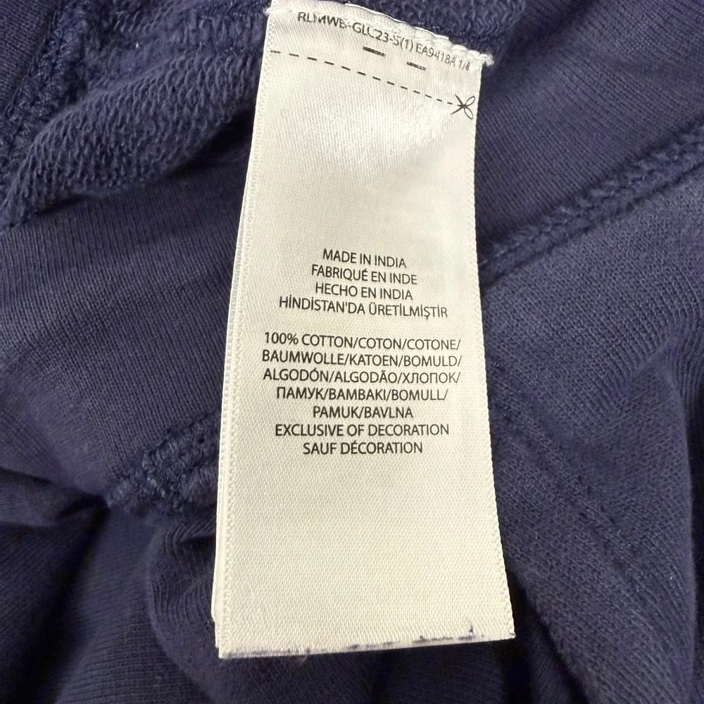Polo Ralph Lauren Boys XL 18-20 Navy Blue Fleece Jogger Sweatpants Red Logo - Picture 5 of 10